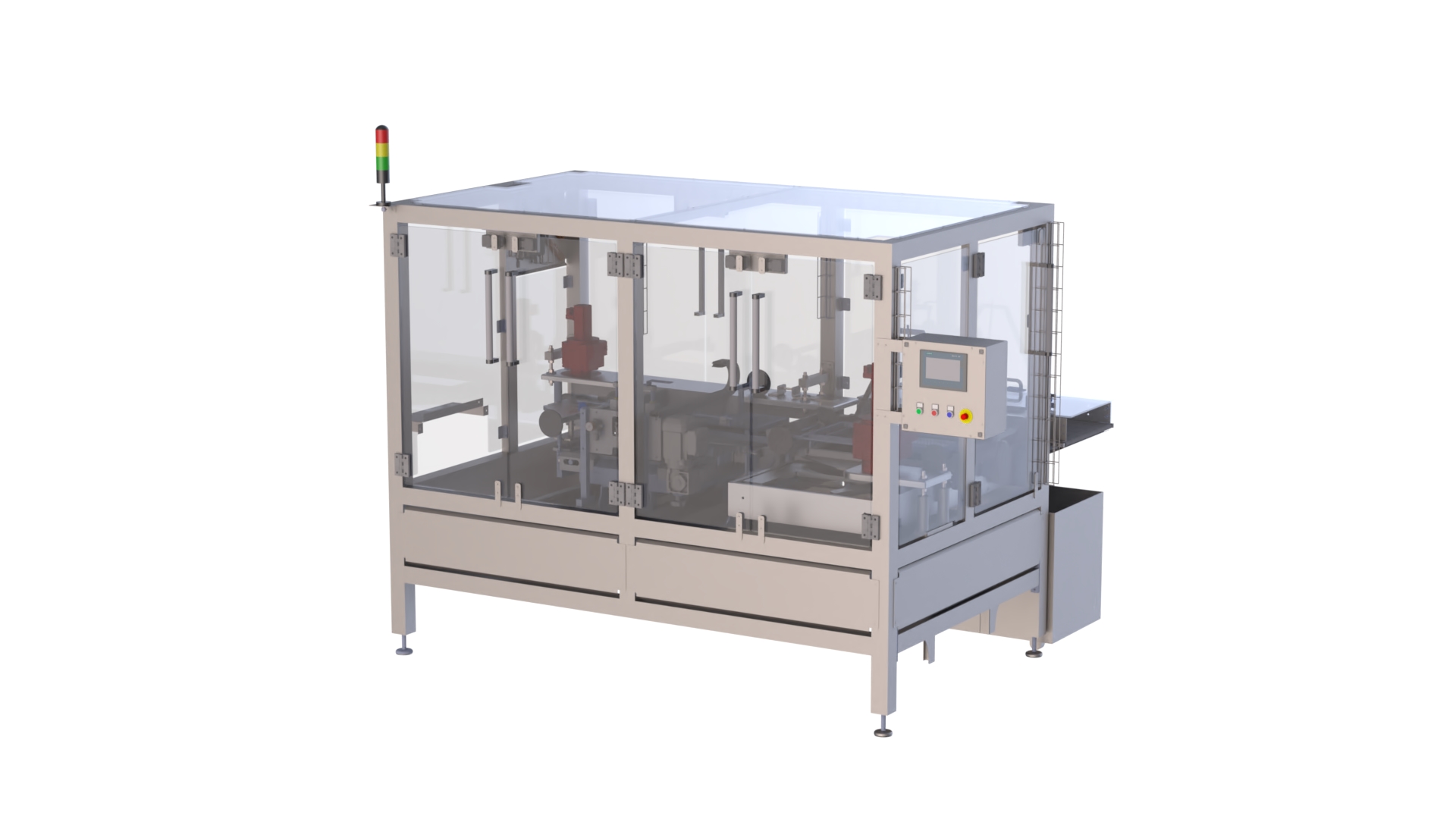 mexbert gmbh - Waffelschneidmaschine für das automatisierte Schneiden von gestapelten Waffelblöcken in der Lebensmittelindustrie.